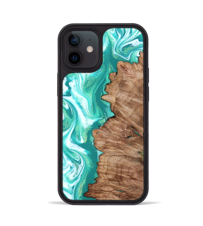 iPhone 12 Wood Phone Case - Kaeli (Green, 827043)