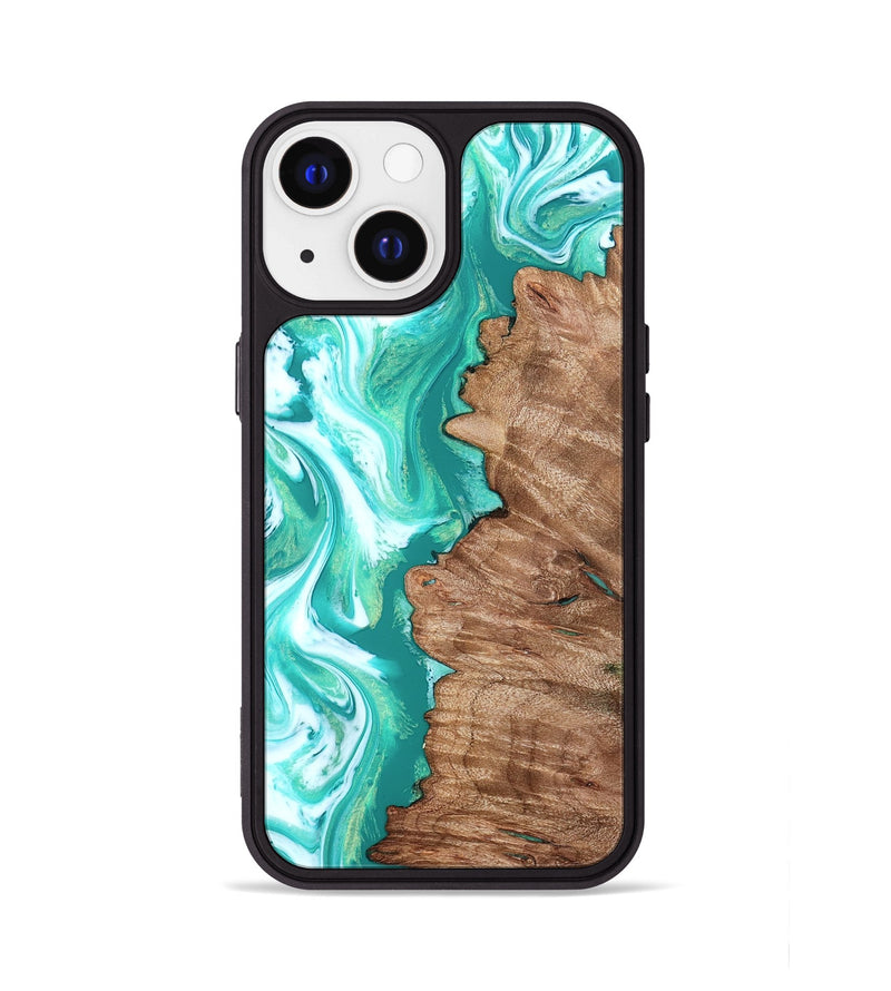 iPhone 13 Wood Phone Case - Kaeli (Green, 827043)