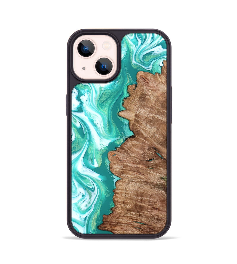 iPhone 14 Wood Phone Case - Kaeli (Green, 827043)
