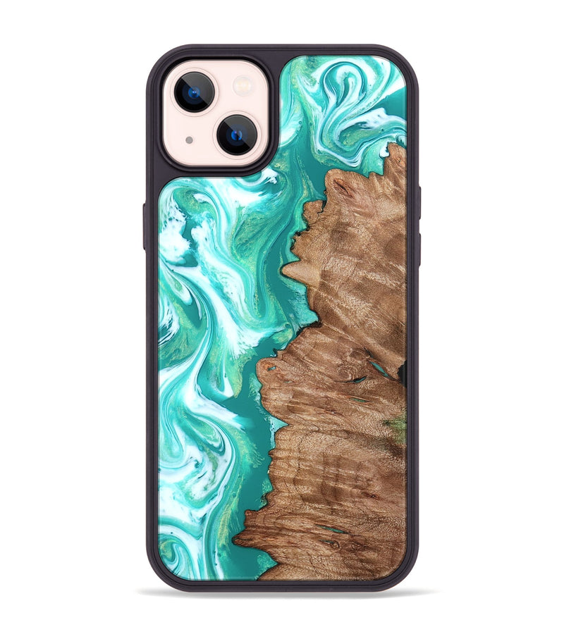 iPhone 14 Plus Wood Phone Case - Kaeli (Green, 827043)