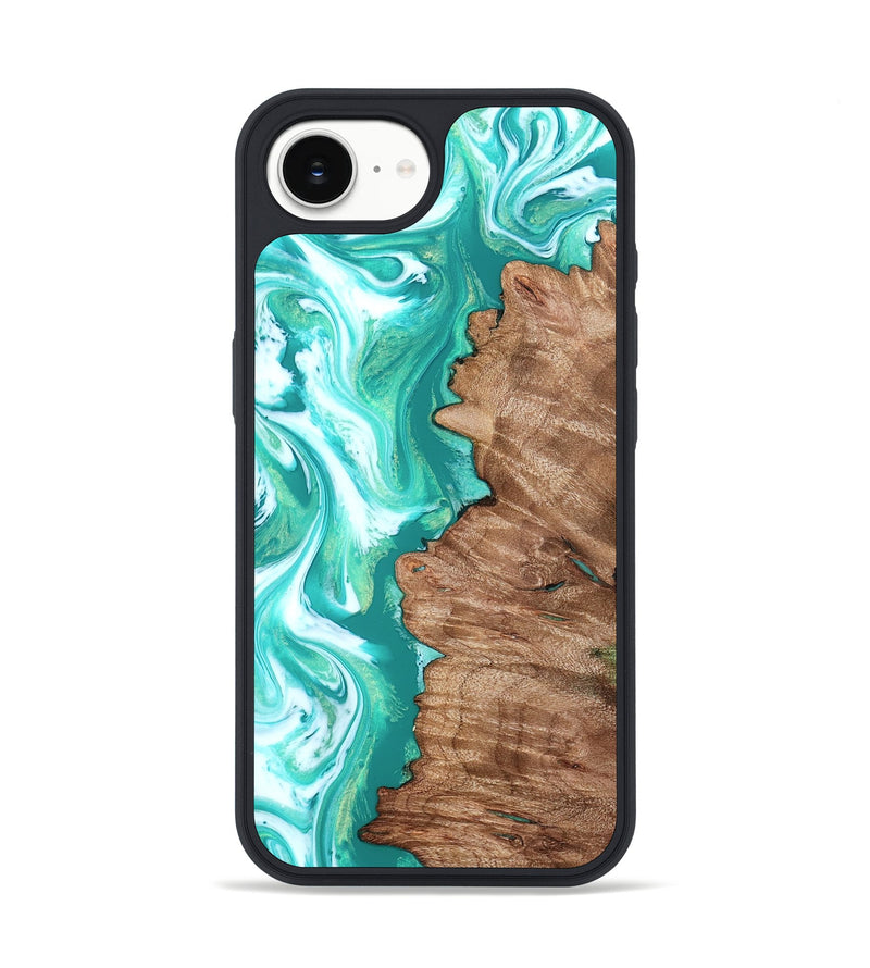 iPhone 16e Wood Phone Case - Kaeli (Green, 827043)