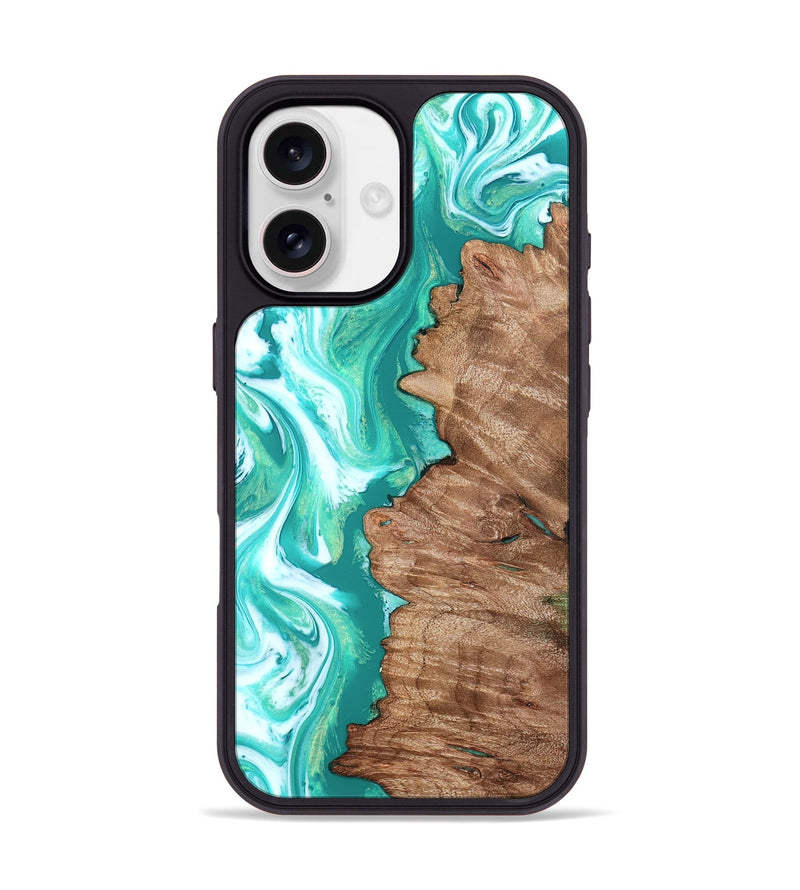 iPhone 17 Wood Phone Case - Kaeli (Green, 827043)