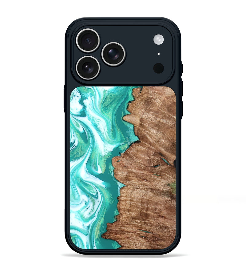iPhone 17 Pro Max Wood Phone Case - Kaeli (Green, 827043)