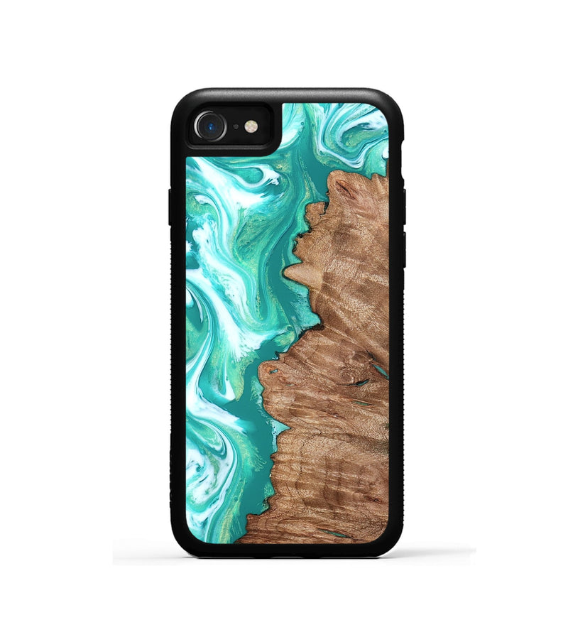 iPhone SE Wood Phone Case - Kaeli (Green, 827043)