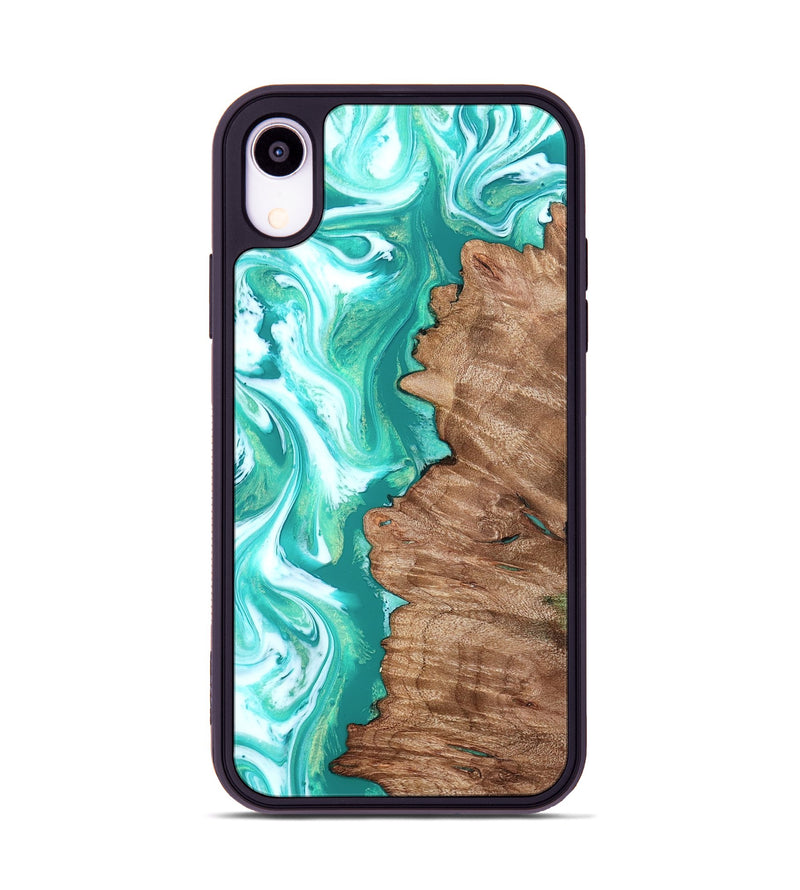 iPhone Xr Wood Phone Case - Kaeli (Green, 827043)