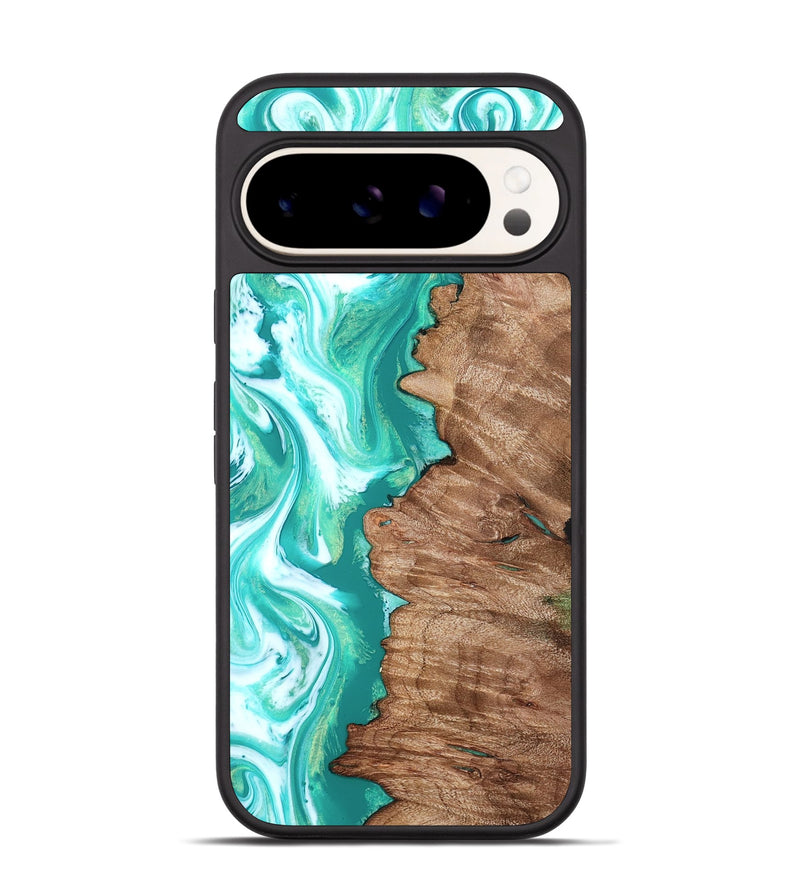 Pixel 9 Wood Phone Case - Kaeli (Green, 827043)