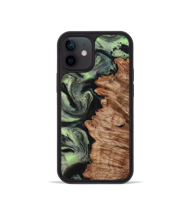 iPhone 12 mini Wood Phone Case - Noah (Green, 827045)