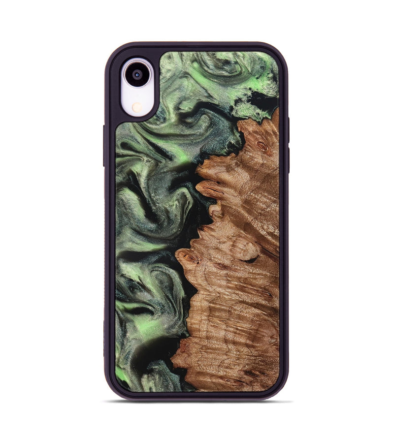 iPhone Xr Wood Phone Case - Noah (Green, 827045)