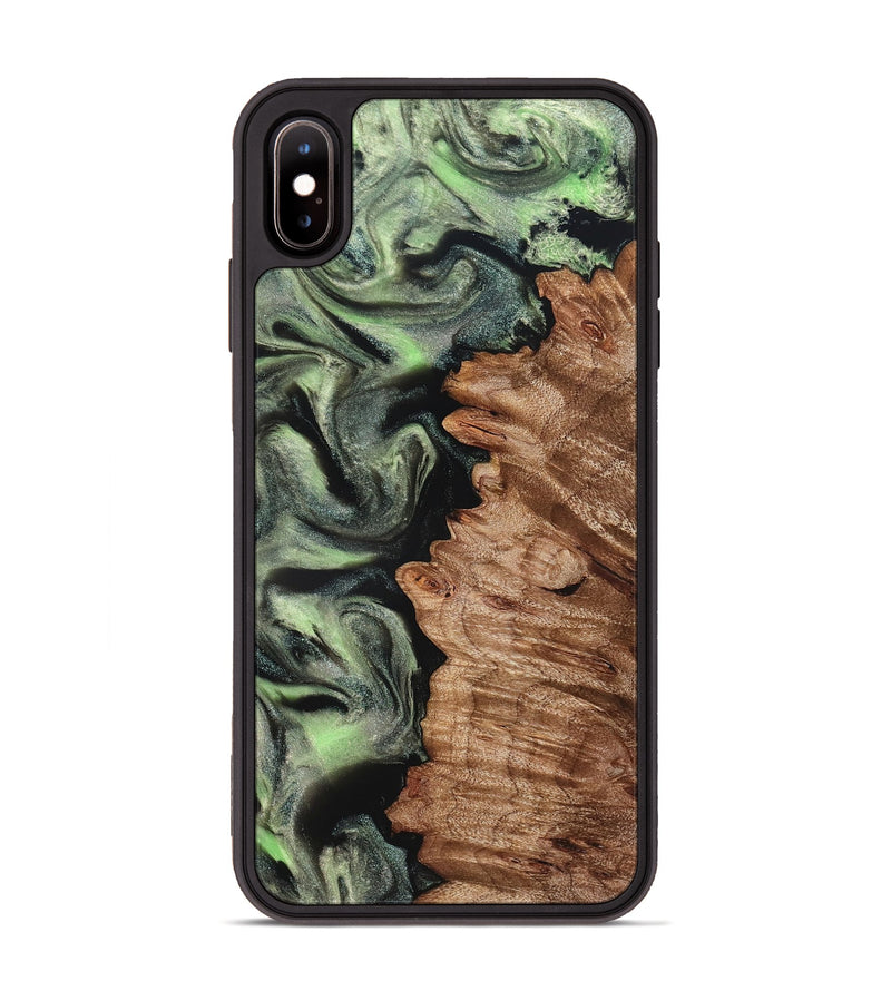 iPhone Xs Max Wood Phone Case - Noah (Green, 827045)