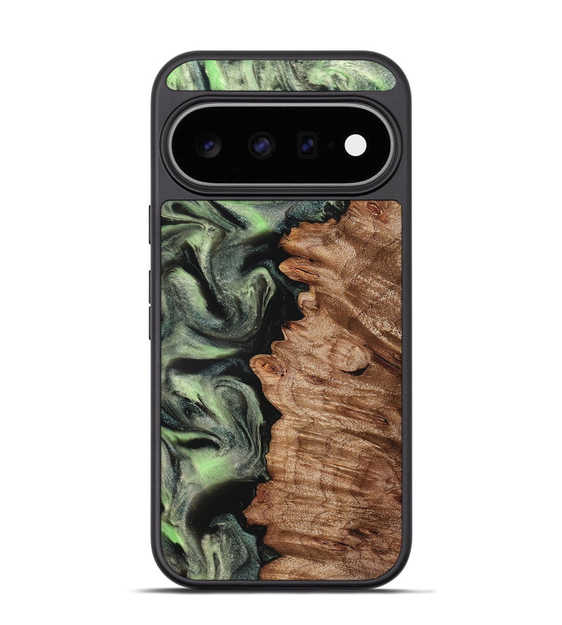 Pixel 11 Pro Wood Phone Case - Noah (Green, 827045)