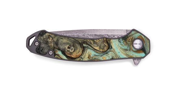 EDC Wood Pocket Knife - Billye (Green, 827046)