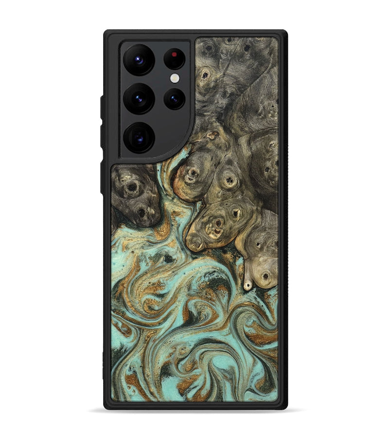 Galaxy S22 Ultra Wood Phone Case - Billye (Green, 827046)