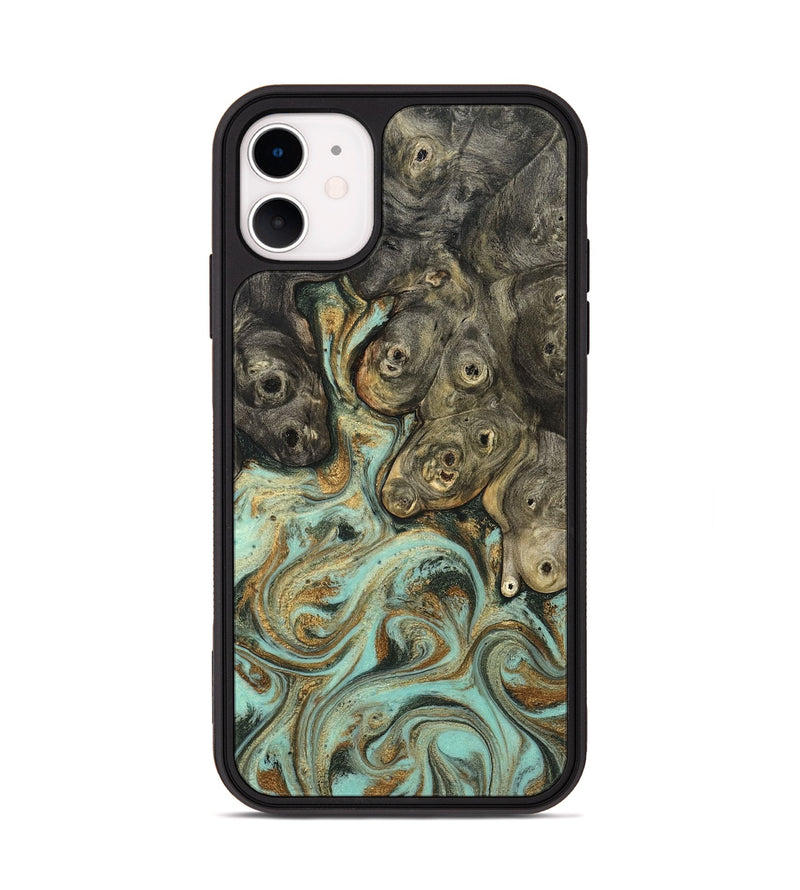 iPhone 11 Wood Phone Case - Billye (Green, 827046)
