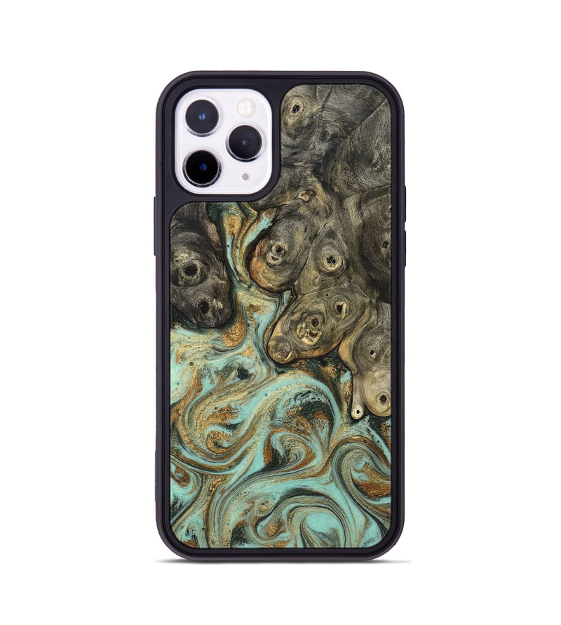 iPhone 11 Pro Wood Phone Case - Billye (Green, 827046)