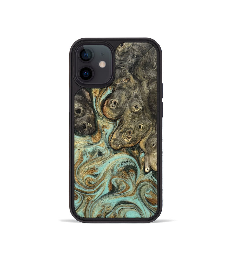 iPhone 12 mini Wood Phone Case - Billye (Green, 827046)
