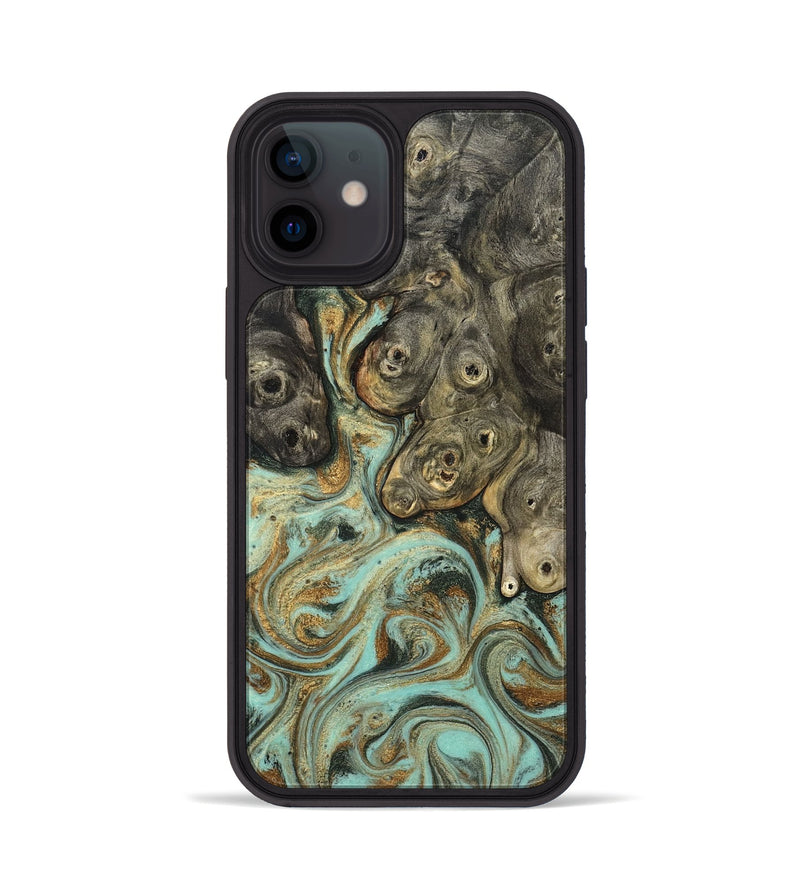 iPhone 12 Wood Phone Case - Billye (Green, 827046)