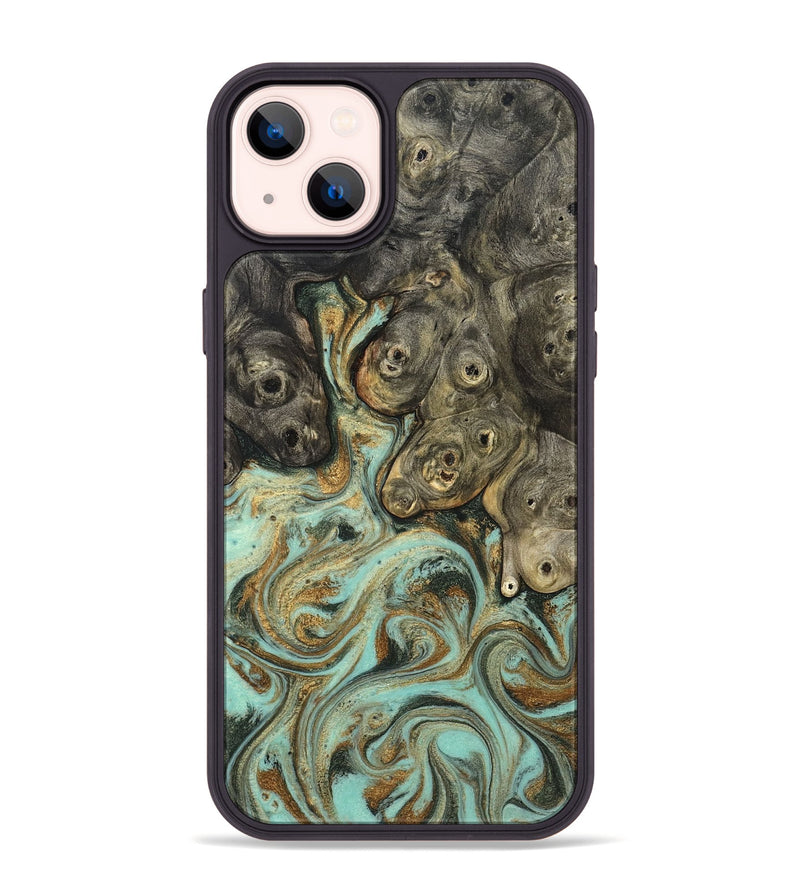 iPhone 14 Plus Wood Phone Case - Billye (Green, 827046)