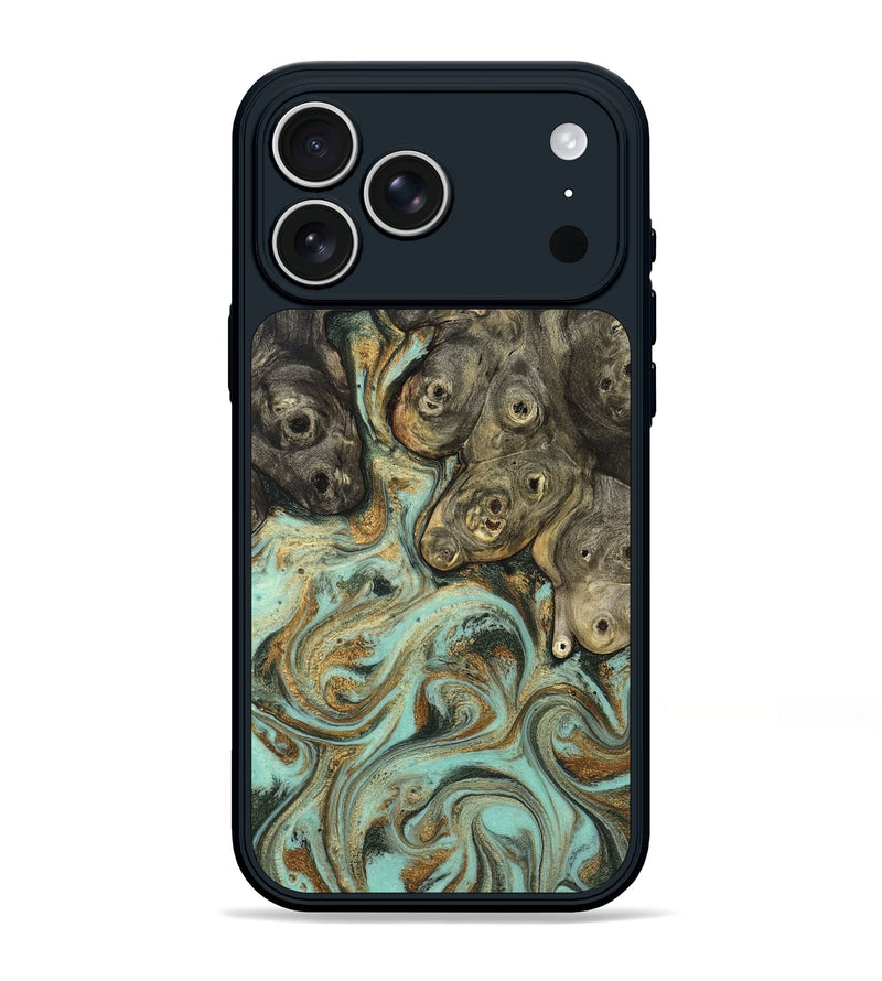 iPhone 17 Pro Max Wood Phone Case - Billye (Green, 827046)