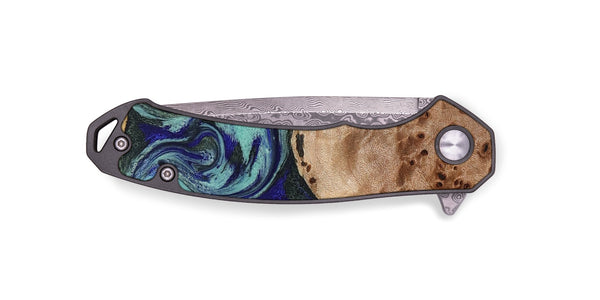EDC Wood Pocket Knife - Shemar (Green, 827049)