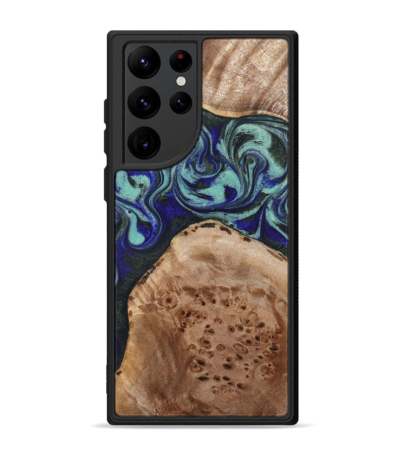 Galaxy S22 Ultra Wood Phone Case - Shemar (Green, 827049)