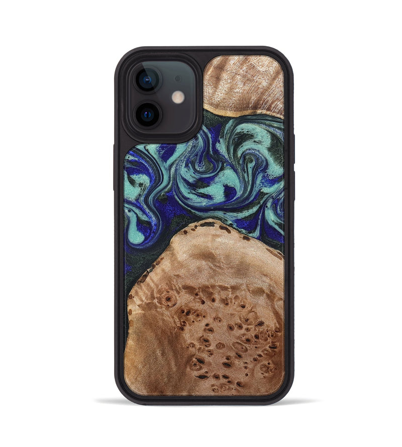 iPhone 12 Wood Phone Case - Shemar (Green, 827049)