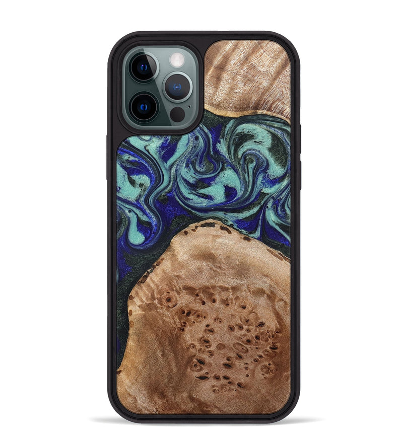 iPhone 12 Pro Max Wood Phone Case - Shemar (Green, 827049)
