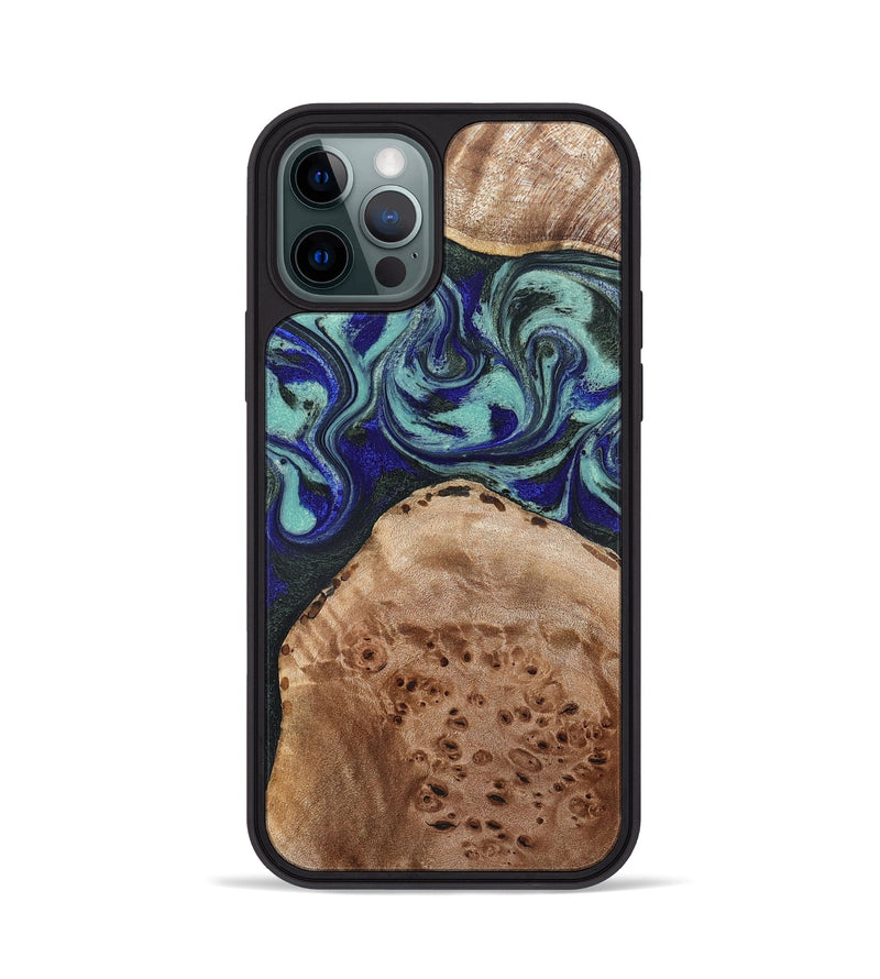 iPhone 12 Pro Wood Phone Case - Shemar (Green, 827049)