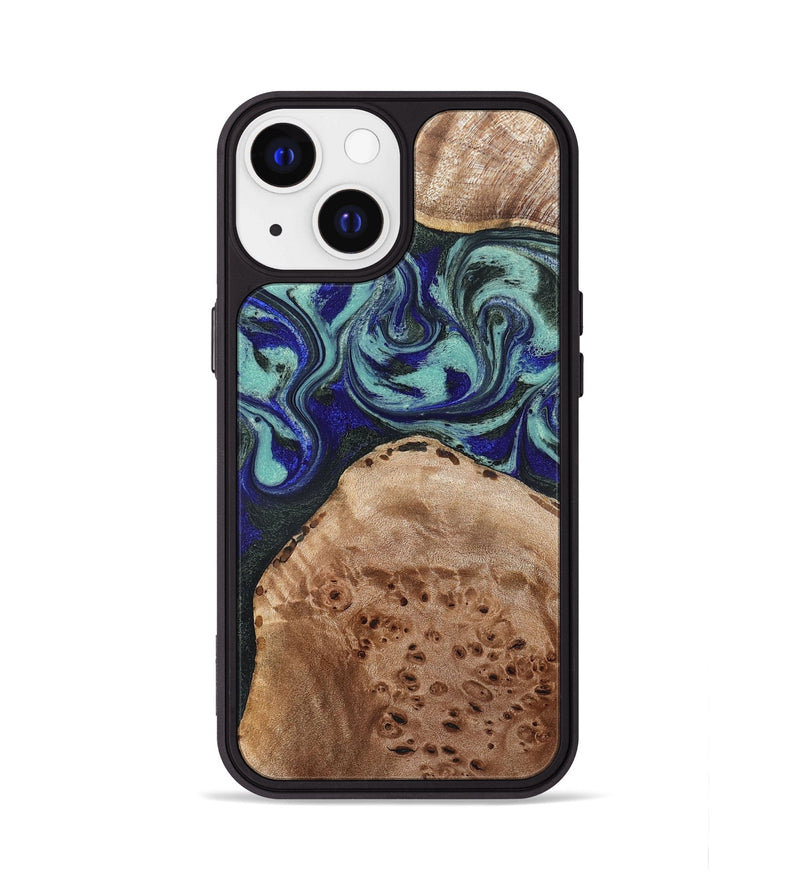 iPhone 13 Wood Phone Case - Shemar (Green, 827049)