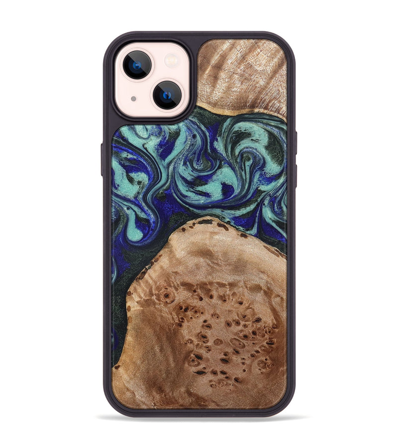 iPhone 14 Plus Wood Phone Case - Shemar (Green, 827049)