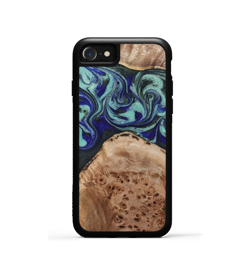 iPhone SE Wood Phone Case - Shemar (Green, 827049)