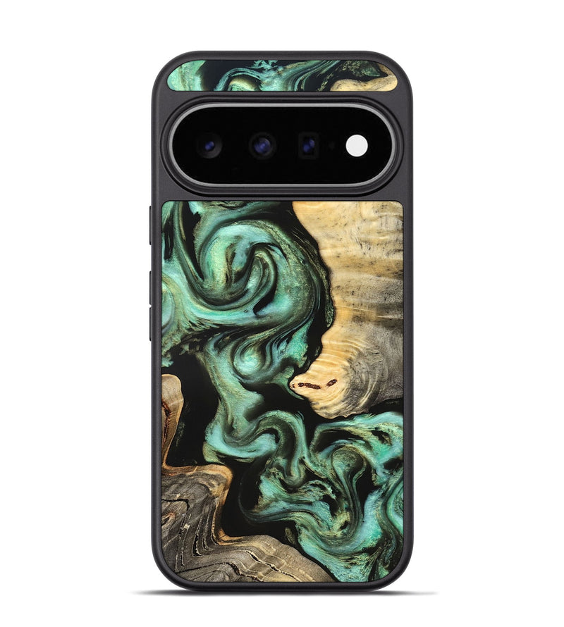Pixel 11 Pro Wood Phone Case - Antoine (Green, 827050)
