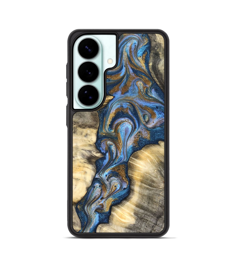 Galaxy S26 Wood Phone Case - Arjun (Teal & Gold, 827051)