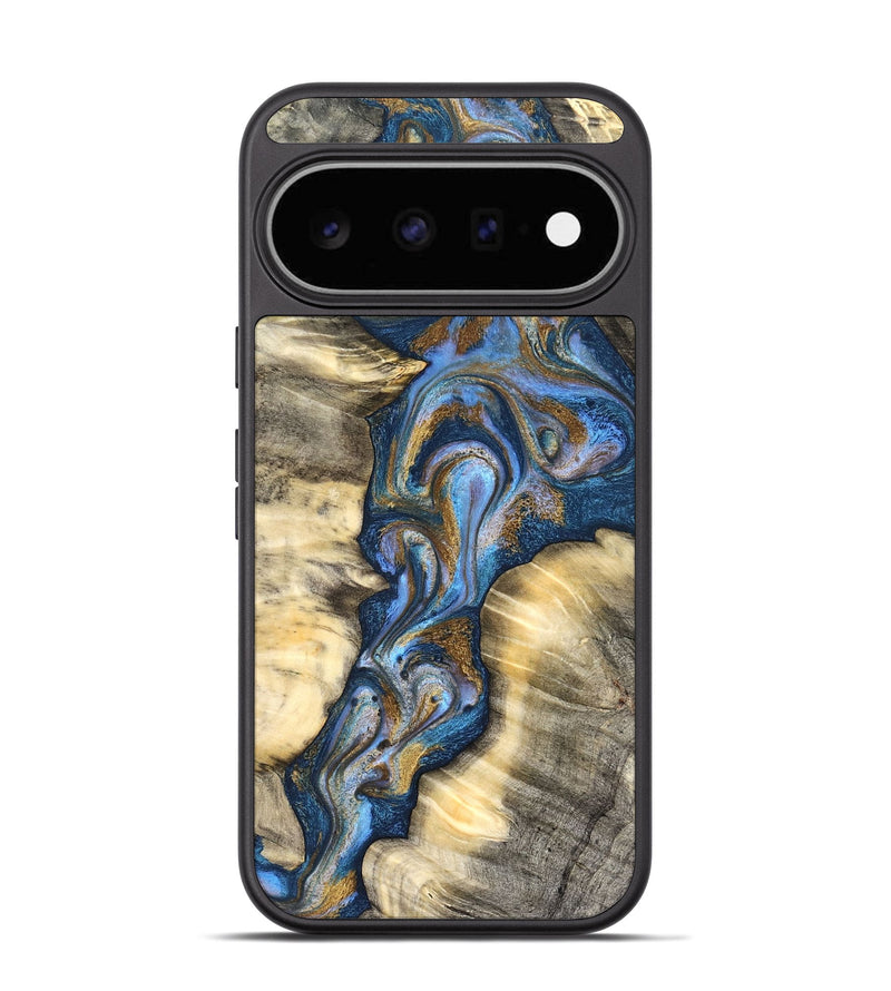 Pixel 11 Wood Phone Case - Arjun (Teal & Gold, 827051)