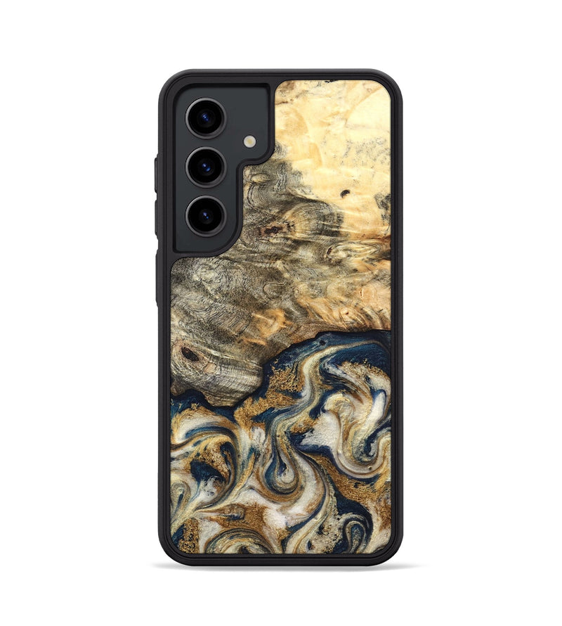Galaxy S24 Wood Phone Case - Bridget (Teal & Gold, 827059)