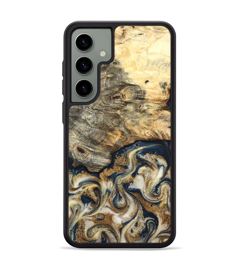 Galaxy S24 Plus Wood Phone Case - Bridget (Teal & Gold, 827059)