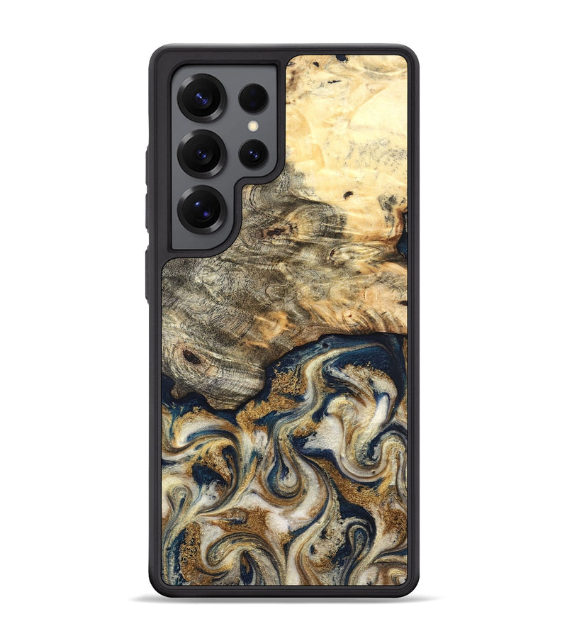 Galaxy S25 Ultra Wood Phone Case - Bridget (Teal & Gold, 827059)