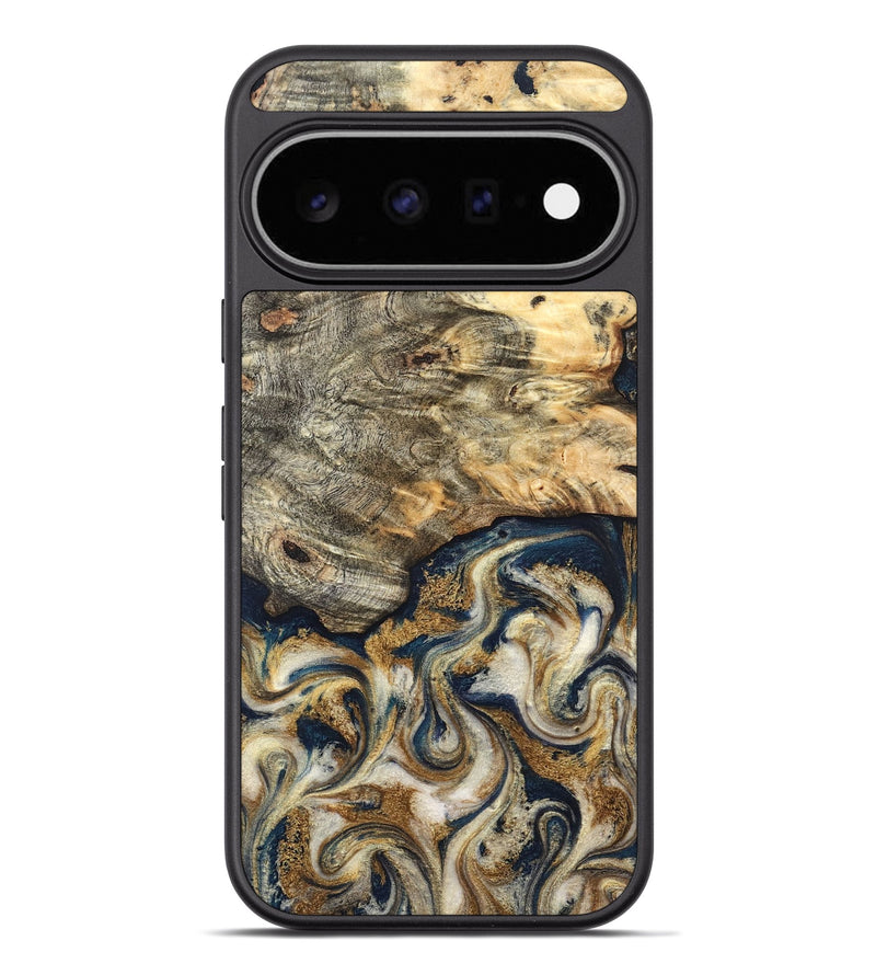 Pixel 11 Pro XL Wood Phone Case - Bridget (Teal & Gold, 827059)