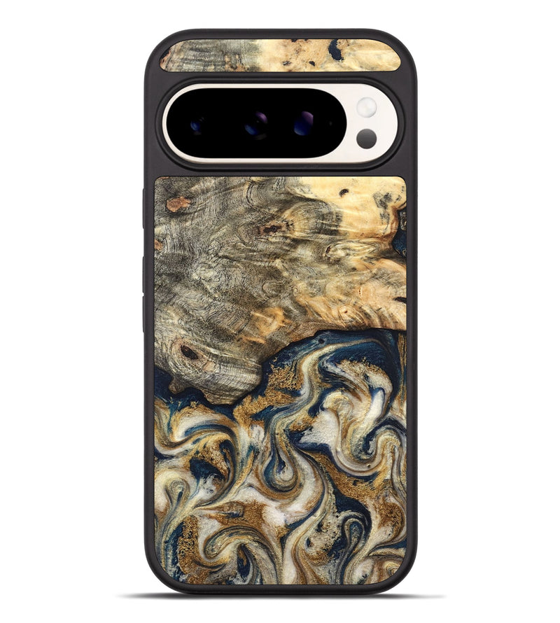 Pixel 9 Pro XL Wood Phone Case - Bridget (Teal & Gold, 827059)