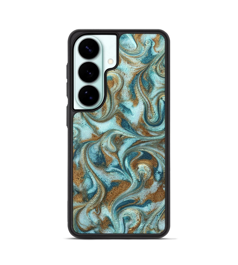 Galaxy S26 ResinArt Phone Case - Arron (Teal & Gold, 827064)