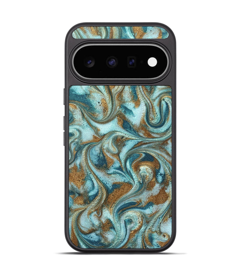 Pixel 11 ResinArt Phone Case - Arron (Teal & Gold, 827064)