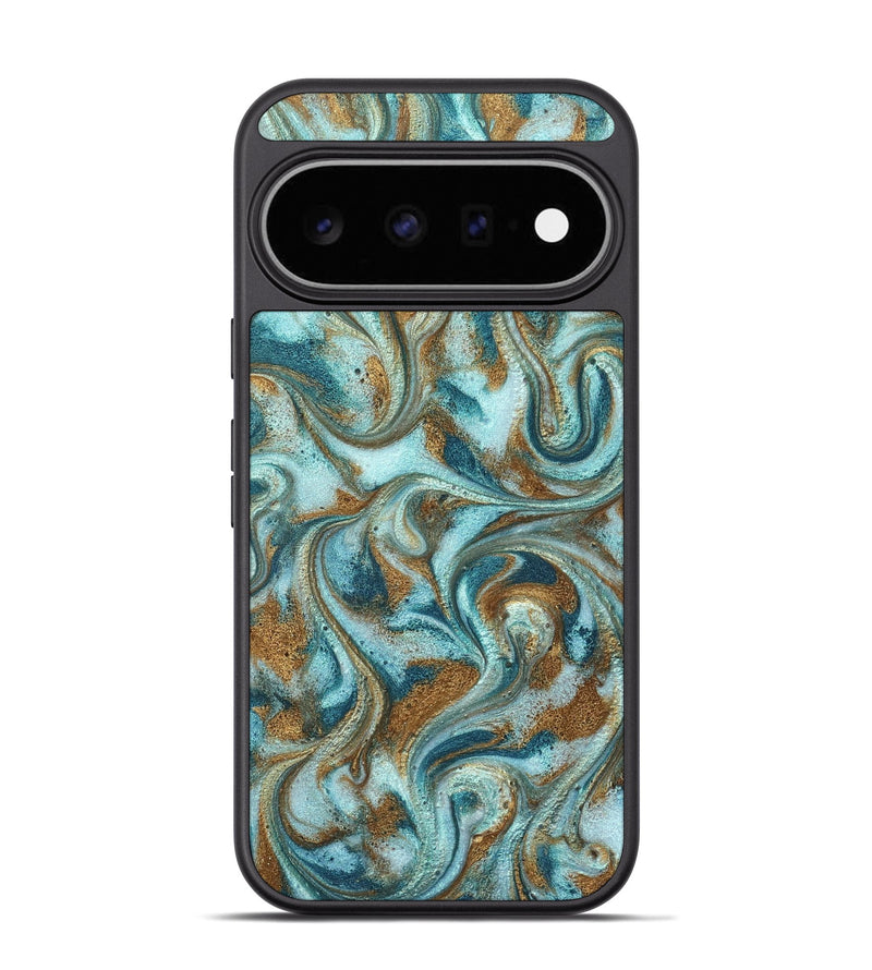 Pixel 11 Pro ResinArt Phone Case - Arron (Teal & Gold, 827064)