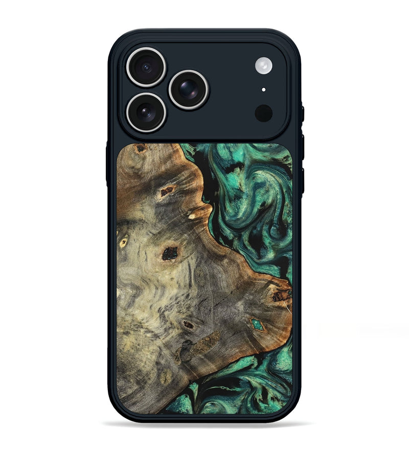 iPhone 17 Pro Max Wood Phone Case - Gena (Green, 827069)
