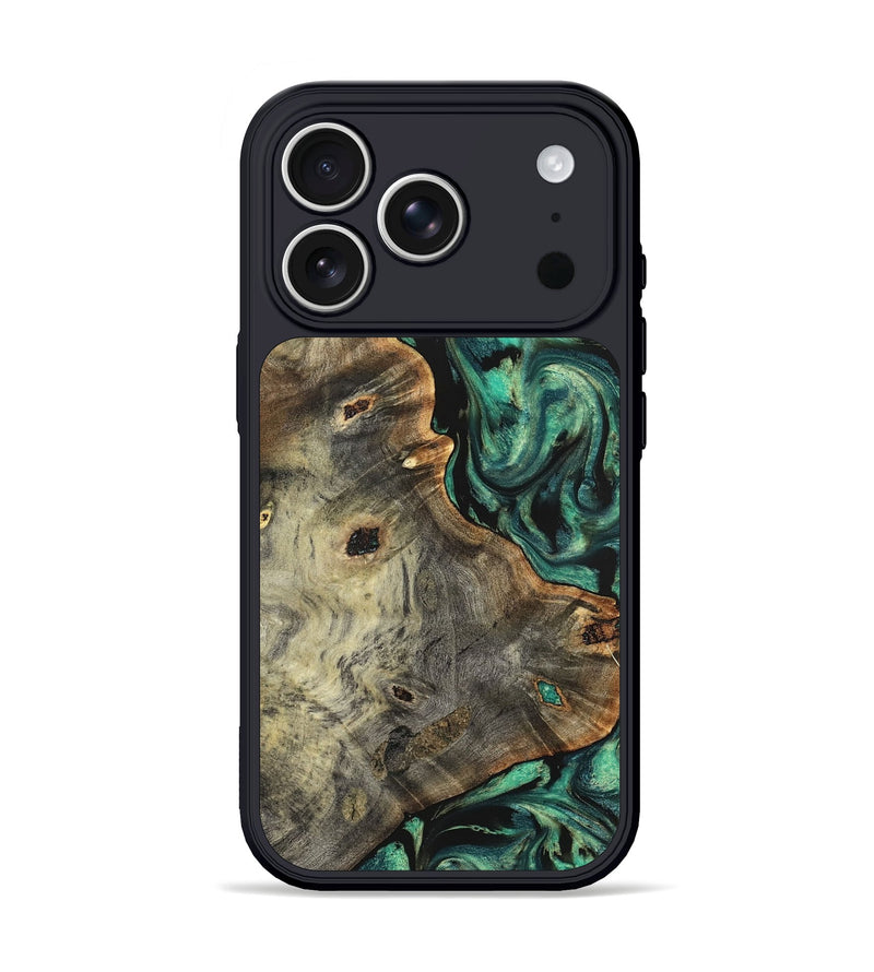 iPhone 17 Pro Wood Phone Case - Gena (Green, 827069)