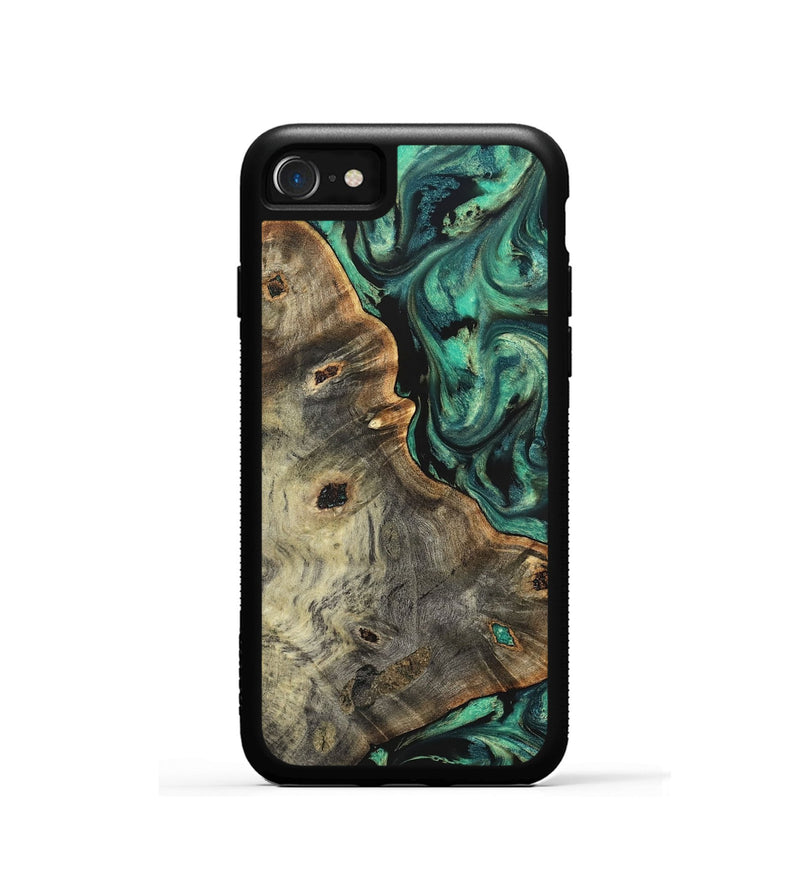 iPhone SE Wood Phone Case - Gena (Green, 827069)