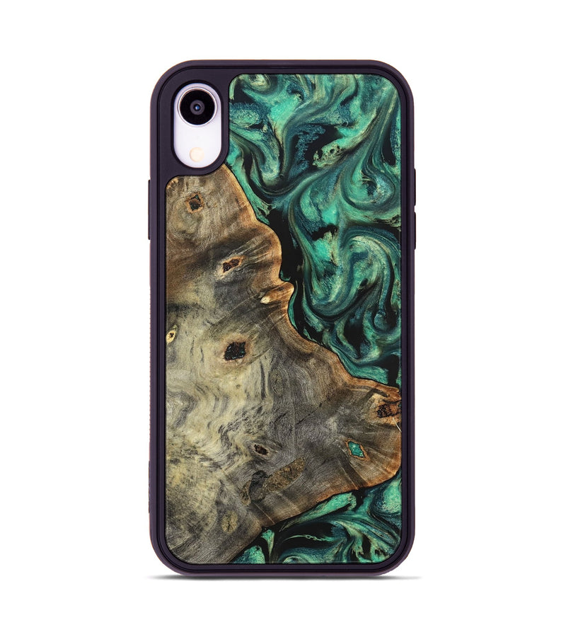 iPhone Xr Wood Phone Case - Gena (Green, 827069)