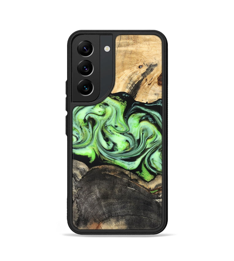 Galaxy S22 Wood Phone Case - Moshe (Green, 827070)