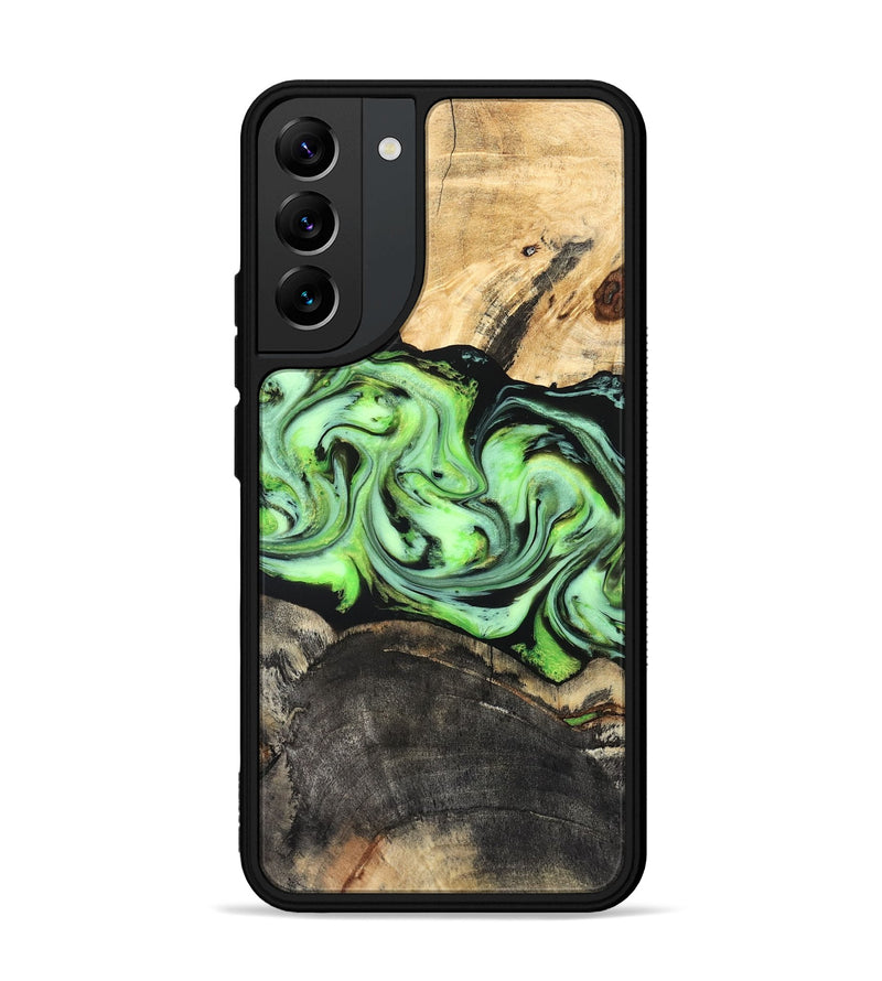 Galaxy S22 Plus Wood Phone Case - Moshe (Green, 827070)