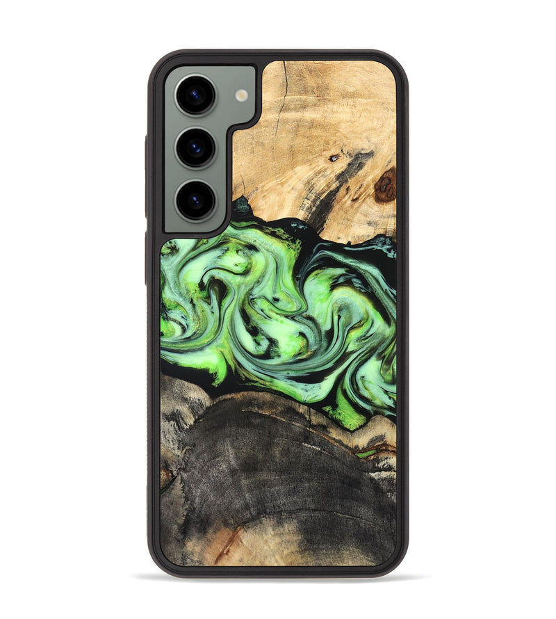Galaxy S23 Plus Wood Phone Case - Moshe (Green, 827070)