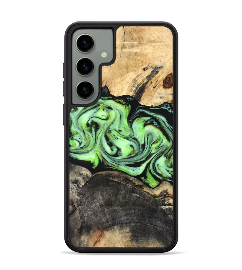 Galaxy S24 Plus Wood Phone Case - Moshe (Green, 827070)