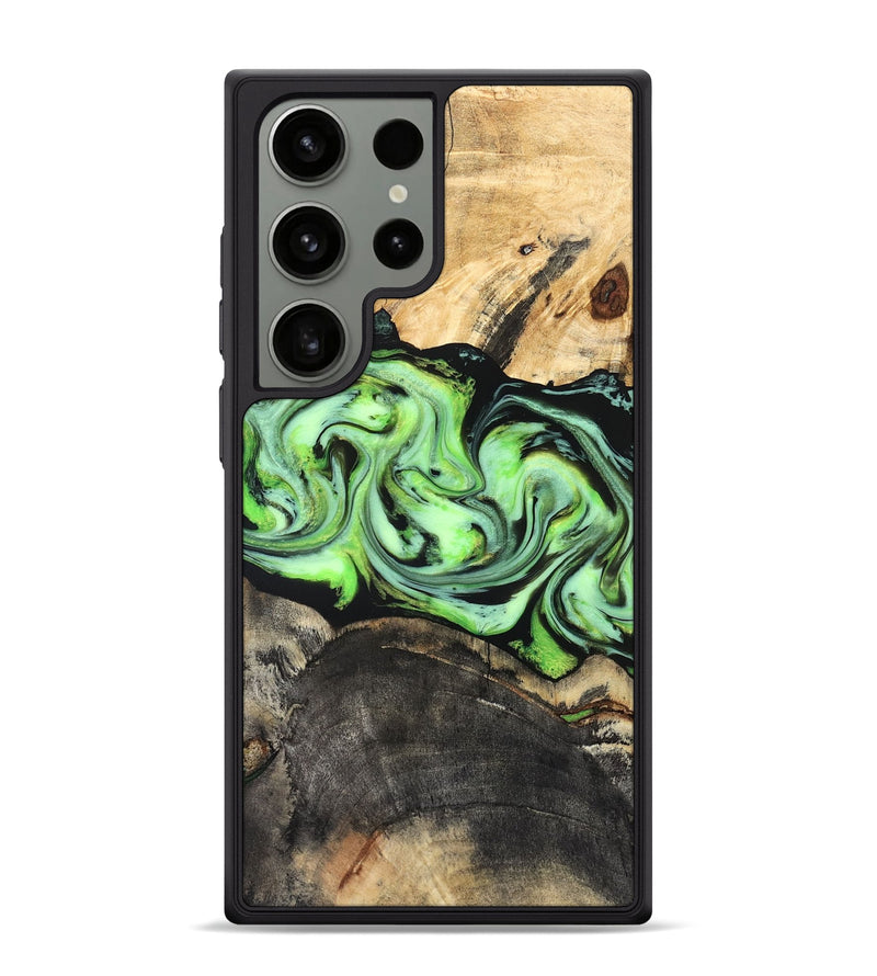 Galaxy S24 Ultra Wood Phone Case - Moshe (Green, 827070)